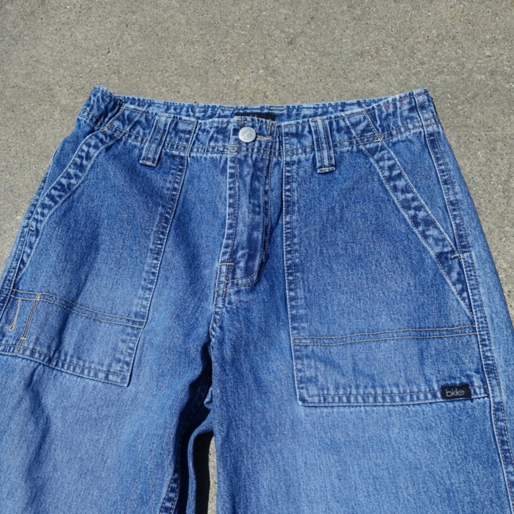 Vintage 80s Cargo Flair Jeans by Bkle Jeanswear